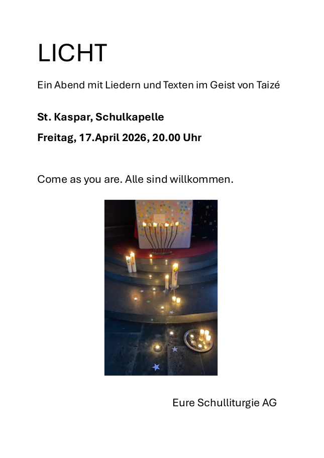 Einladung zum Taizé-Abend am 17.4.2026